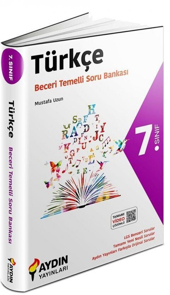 7.Sınıf Türkçe Beceri Temelli Soru Bankası Aydın Yayınları