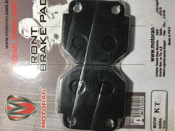 KT ÖN FREN DİSK BALATA MTR - 5