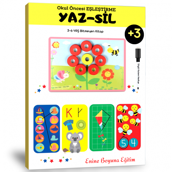 Okul Öncesi Eşleştirme YAZ-Sil Kitabı
