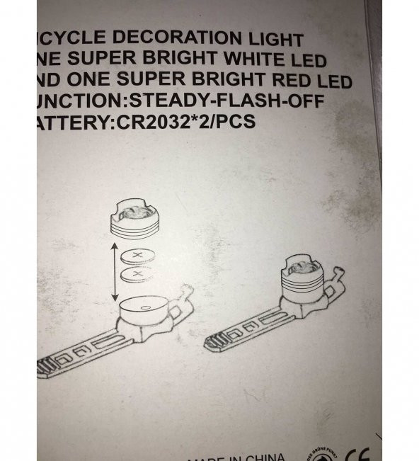 ALİMİNYUM LED BİSİKLET LAMBASI SU GEÇİRMEZ ARKA ÖN TAKIM 3006 - 5