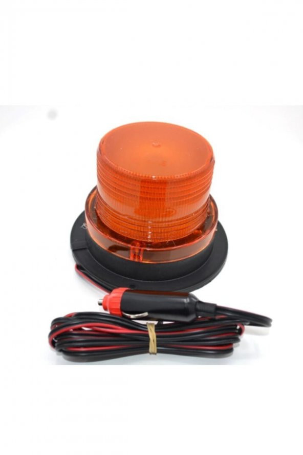 CAKAR TEPE LAMBASI 12V / 24V KISA MIKNATISLI CAKMAK KABLOLU SARI
