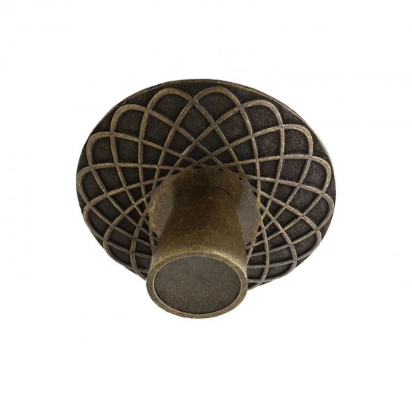 Çekmece Dolap Kapak Kulpu Kulbu 32 mm Antik Sarı Metal Kulp