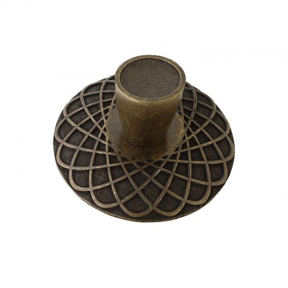 Çekmece Dolap Kapak Kulpu Kulbu 32 mm Antik Sarı Metal Kulp - 5