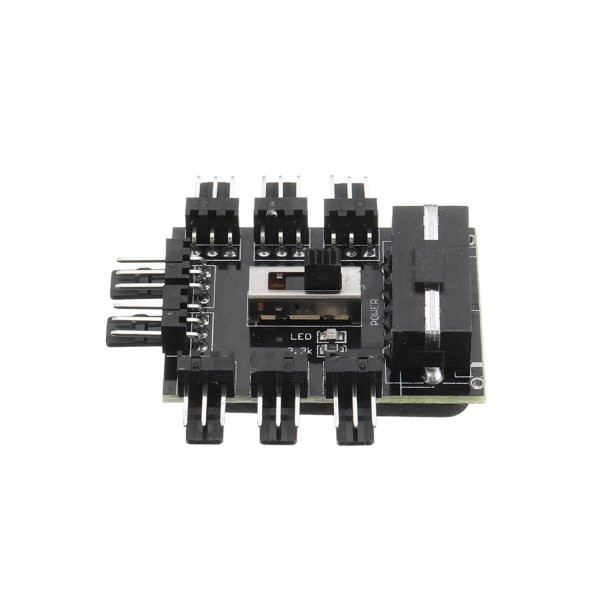 8 Port Fan Çoğaltıcı Hub Kartı IDE Güç Giriş Soketi Hız Kontrol - 4