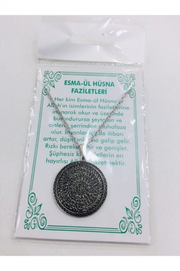 Esmaül Hüsna Yazılı Kolye ürün görseli