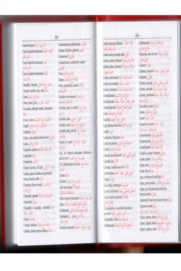 Alfabetik Arapça - Türkçe / Türkçe - Arapça Sözlük - 2