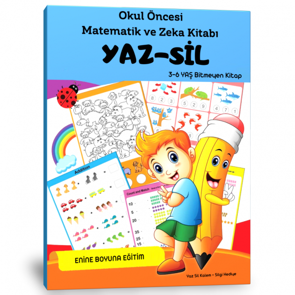 Okul Öncesi Matematik ve Zeka Yaz-Sil Kitabı