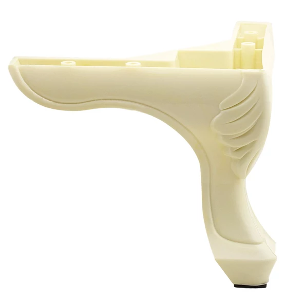 Lukens Desenli Mobilya Kanepe Koltuk TV Ünitesi Ayağı 14 cm Krem Baza Ayakları (4 ADET) - 3