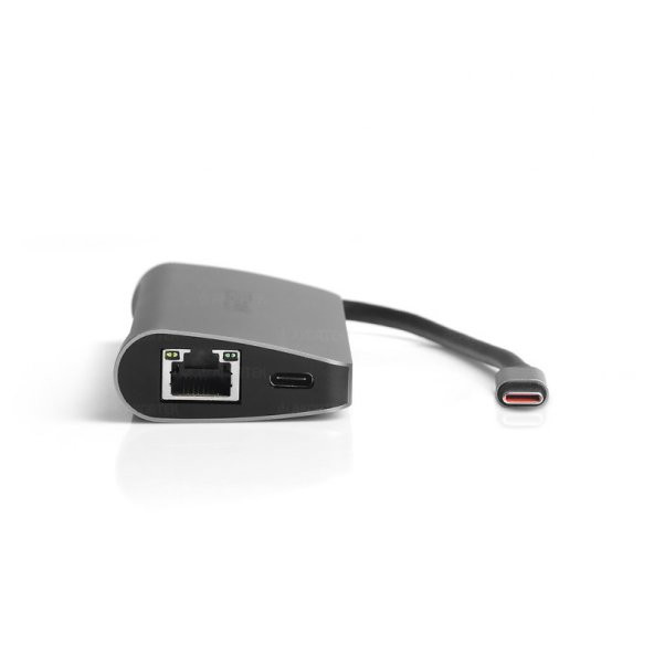 Qgeem USB 3.0 Type C 10 in 1 2xHDMI / VGA / TF SD Kart Okuyucu / USB 3.0 - USB 2.0 / PD + SD / Ethernet 1000Mbps / Kulaklık Çoklayıcı Dönüştürücü Çevirici HUB
