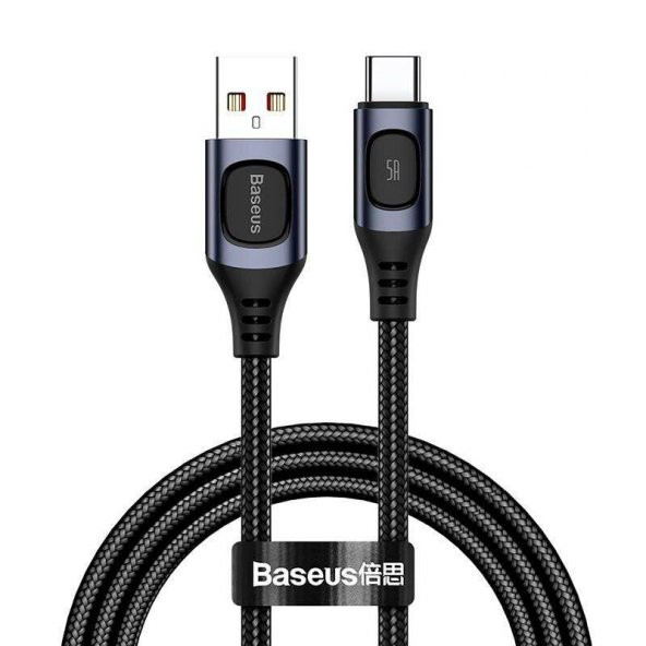 Baseus Flash Multiple Fast Hızlı Şarj Kablosu USB For Type-C 5A 2 Metre Tüm Hızlı Şarj Protökolleri Destekli