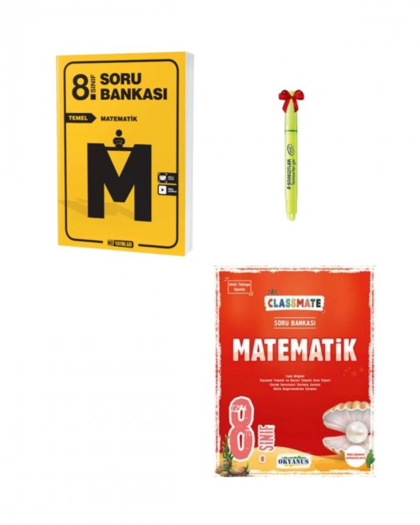 LGS 8.Sınıf Temel Matematik ve Classmate Matematik Soru Bankası