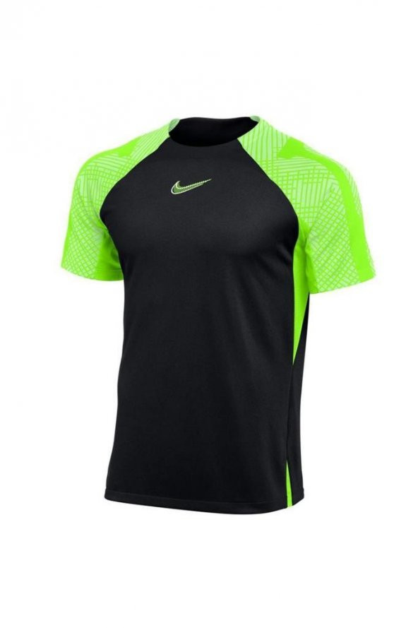 Nike  Df Strk Ss Top K Erkek T-Shirt  Dh 8698-010 Siyah-Yeşil