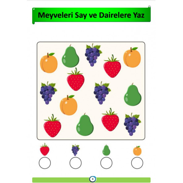 Okul Öncesi Sayı Saymayı Öğreten Yaz-Sil Kitabı - 2