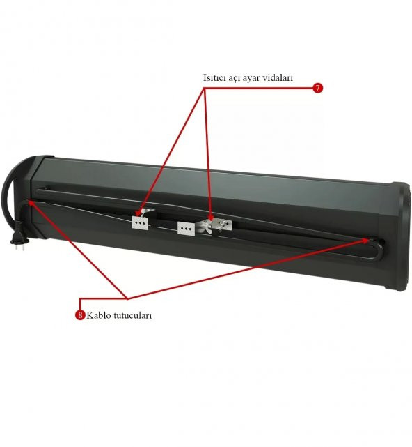 Mirkraft Effect-t 2000 W Duvar Tipi Elektrikli Isıtıcı Soba - 7