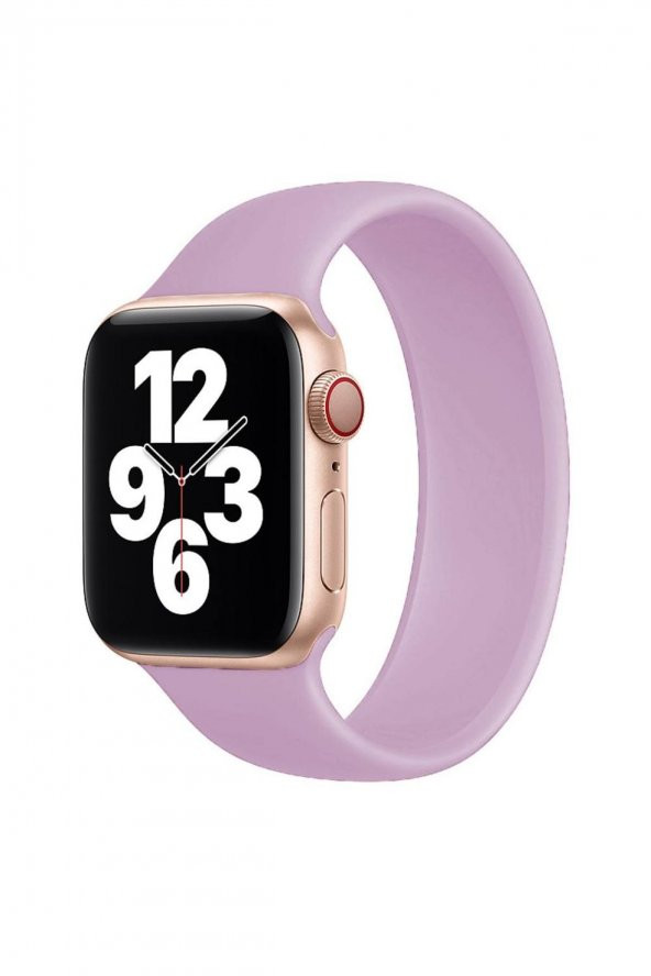 Bayer Apple Watch 38/40mm Uyumlu Silikon Kordon - Pembe
