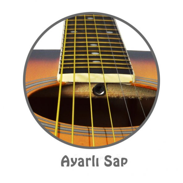Akustik Gitar Seti (Kılıf Hediyeli) Manuel Raymond MRA415SB - 4