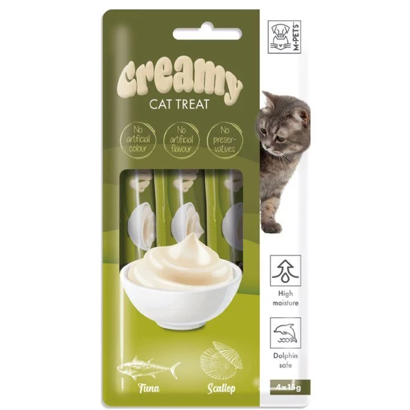 M-PETS CREAMY TON BALIKLI DENİZ TARAKLI KEDİ ÖDÜLÜ