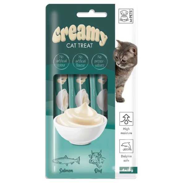 M-PETS CREAMY SOMON BALIKLI BİFTEKLİ KEDİ ÖDÜLÜ