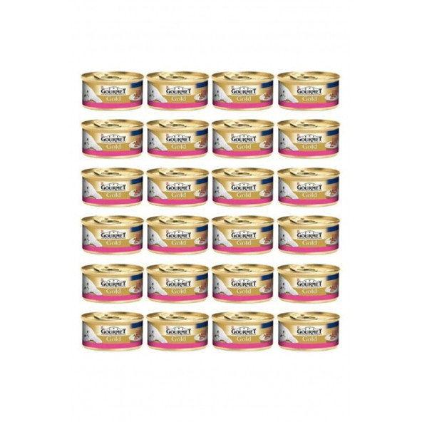 Gourmet Kıyılmış Sığır Etli 85 gr 24'lü Yetişkin Konserve Kedi Maması - 1