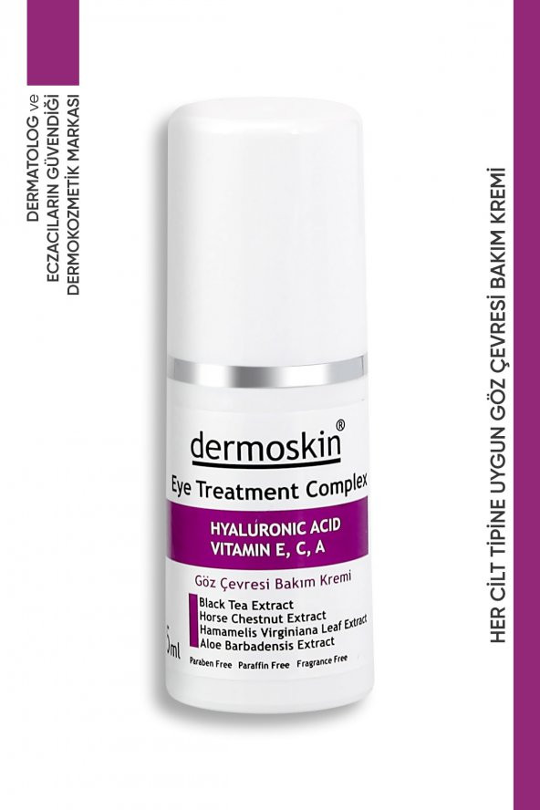 DERMOSKIN Göz  Çevresi Bakım Kremi 15 ml 8697796000332