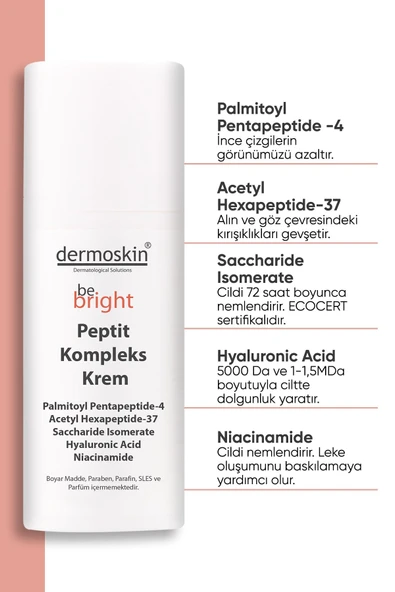 DERMOSKIN Be Bright Peptit Kompleks Krem 33 Ml 8697796000905 - 2