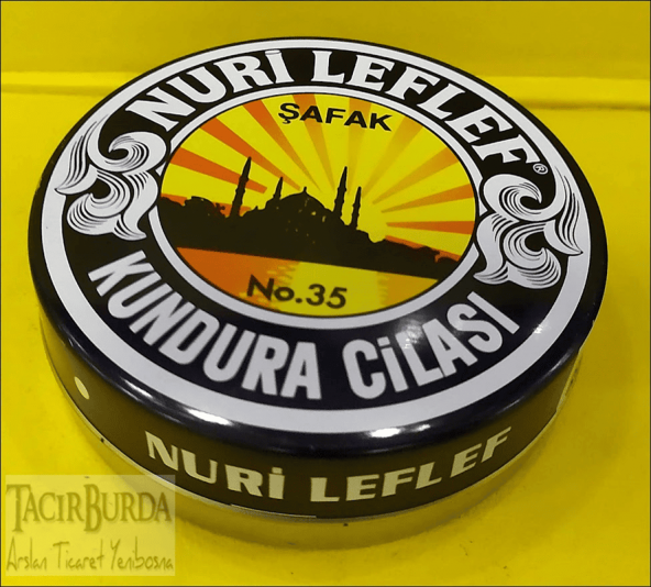 Nuri Leflef Siyah Deri Kundura Ayakkabı Cilası Byc.46.212.SYH.