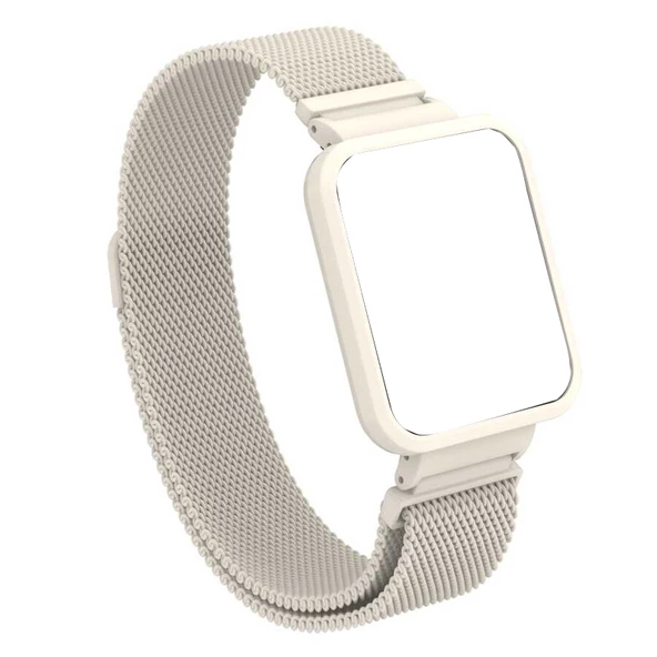 Gpack Xiaomi Redmi Watch 2 Lite Kordon Hasır Metal Çıtçıtlı KRD 58 - 9