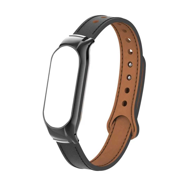 Gpack Xiaomi Mi Band 7 Kordon Deri Dikişli KRD 68