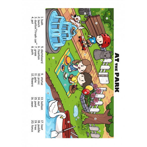 İngilizce Öğreten Kelime Posterleri (22 Laminasyonla KAPLI) - 2