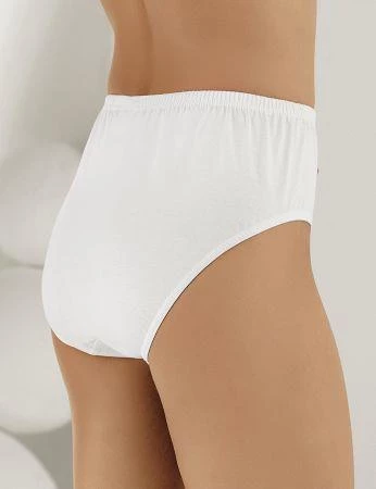 6 lı Paket Şahinler Bayan Pamuklu Penye Külot Beyaz B018 - 2