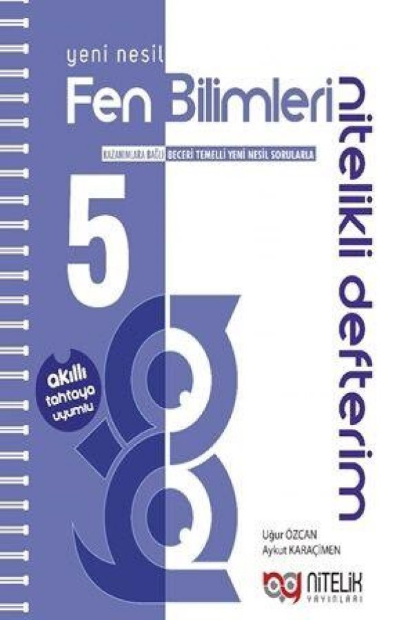 5. Sınıf Fen Bilimleri Nitelikli Defterim Nitelik Yayınları