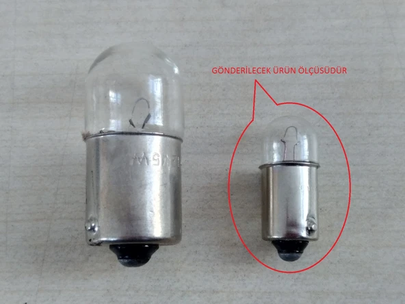 TRANSİT TEPE LAMBA AMPULU 12V 4W (1ADET FİYATI) 53 AMPUL 12V, DİPLİ PARK AMPULU - 3