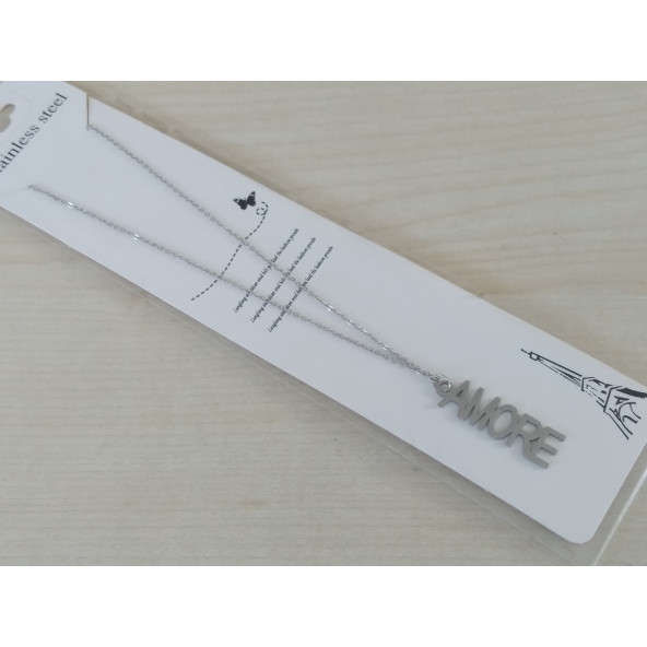 AMORE (AŞK) BAYAN KOLYESİ ZARİF KİBAR ZİNCİR, EKONOMİK KOLYE, EKONOMİK BAYAN TAKI - 2