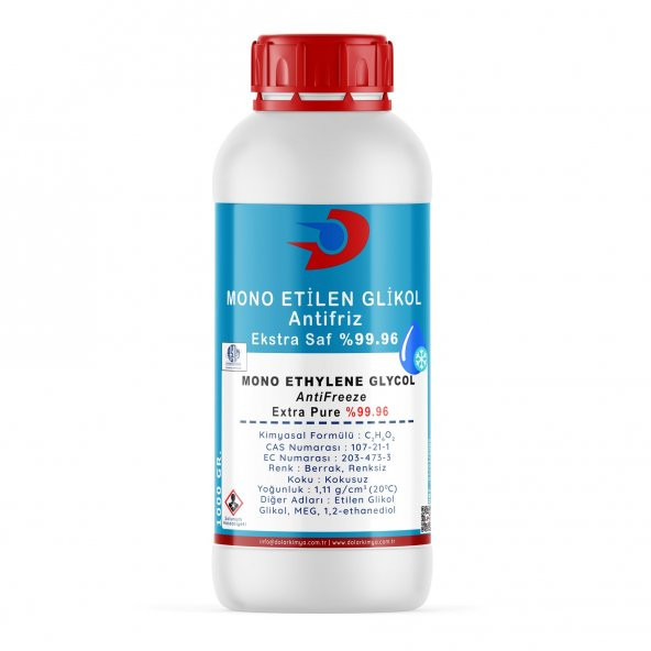 Dolar Kimya Mono Etilen Glikol (MEG) | Antifriz | Extra Saf 99.96 | 1 Kg
