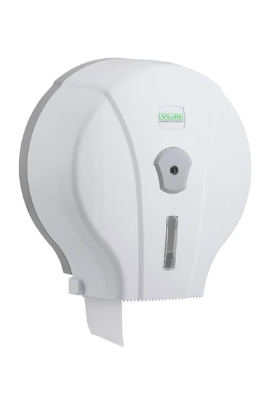 Omnipazar Vialli MJ1 Mini Jumbo Wc Tuvalet Kağıdı Dispenseri Aparatı Beyaz - 1