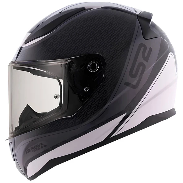 LS2 Rapid 2 Deeper Kapalı Motosiklet Kaskı Mat Beyaz-siyah - 2