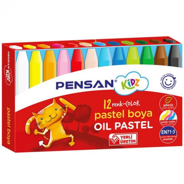 Pensan Pastel Boya Kidz 12 Renk 98060 ürün görseli 1