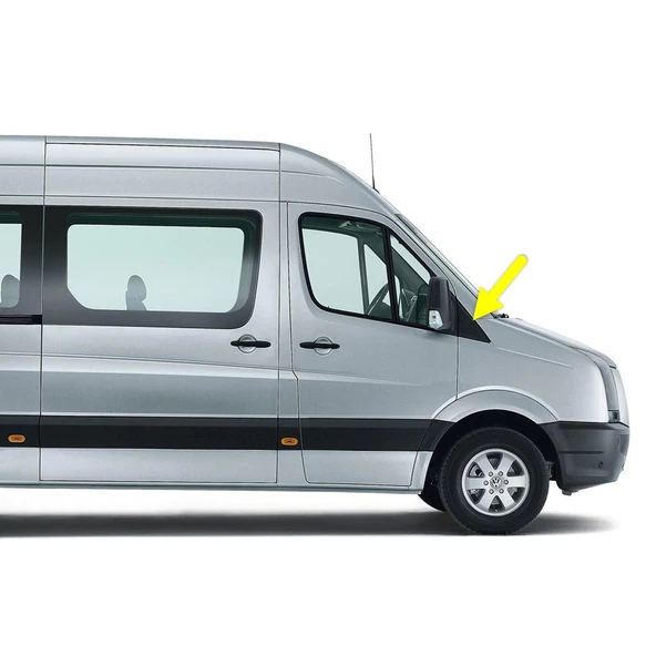 VW Crafter 2006-2016 Sağ Dış Dikiz Aynası Ön Kapağı Üçgen 2E0857568