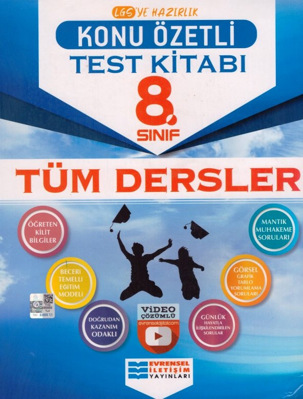 EVRENSEL 8.SINIF TÜM DERSLER KONU ÖZETLİ SORU BANKASI
