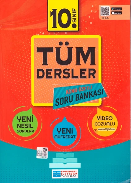 EVRENSEL 10.SINIF TÜM DERSLER KONU ÖZETLİ SORU BANKASI