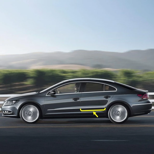 VW Passat CC 2013-2017 Sol Arka Kapı Çıtası Kromaj 3C8853073B