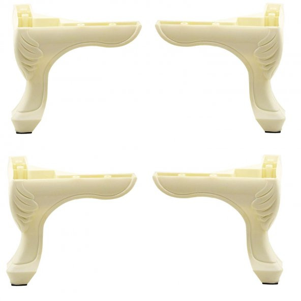 Mobilya Kanepe Koltuk Ünite Ayağı 14 cm Krem Baza Ayak (4 ADET) ürün görseli