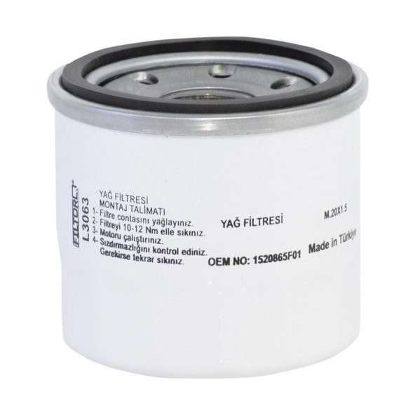 L3063 Mazda 3 1.4-1.6 2003-2009 Filtorq Yağ Filtresi