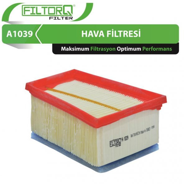 A1039 Renault Laguna II 1.6-1.8-2.0 2000-2018 Filtorq Hava Filtresi - Resim 2