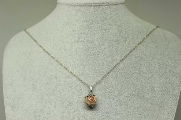 Jasper Taşı Kolye Ucu Zincirli (23505) ürün görseli