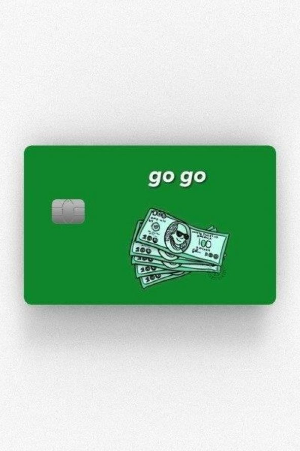 Dolar Tasarımlı Kredi Kartı Kaplama Sticker Etiket