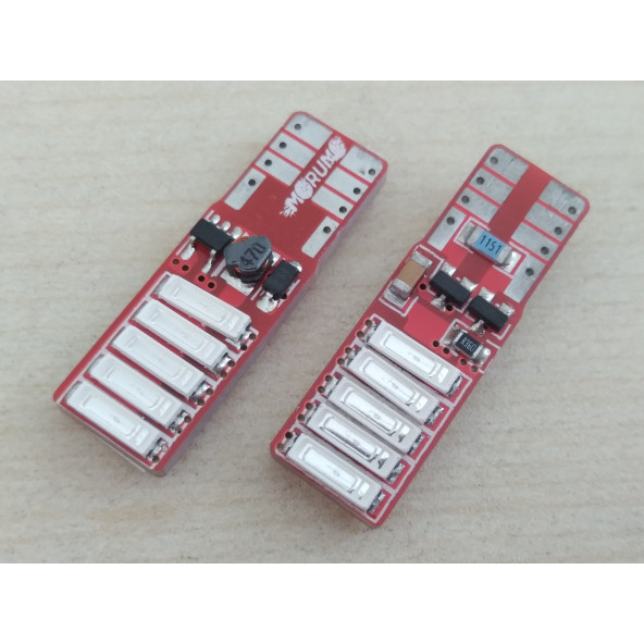 T10 DİPSİZ LED AMPUL (CANBUS) MAVİ 12V (2ADET FİYATI) T10 PARK, SİNYAL, PLAKA AMPULU - 4