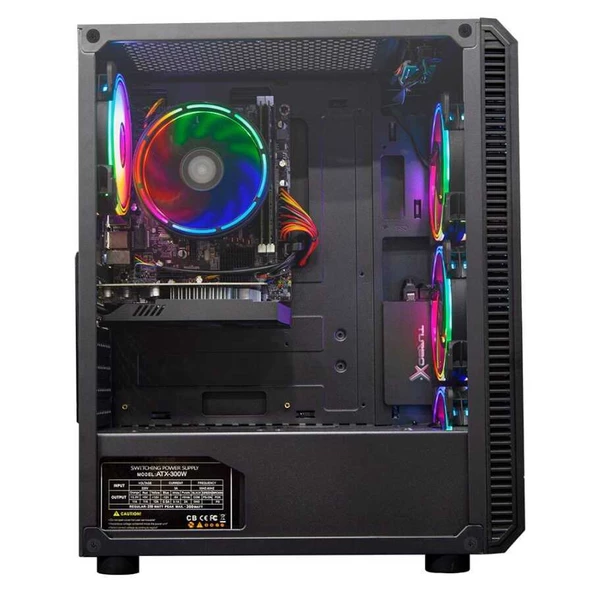 Turbox Tx1650 i7 860 16GB Ram 256GB SSD 4GB GT740 Ekran Kartı 23.6 Curved Çift Monitör Masaüstü Oyun Bilgisayarı - 4