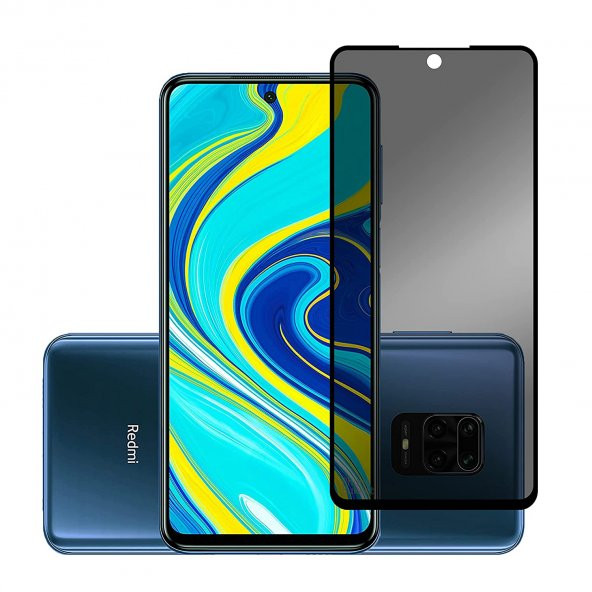 Xiaomi Redmi Note 9 Pro Gizli Hayalet Ekran Koruyucu Yandan Gözükmez