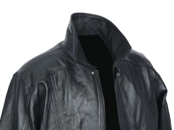 Beli Lastikli Model Siyah Renk Erkek Deri Mont - 3